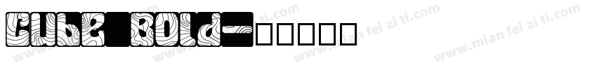 Cube Bold字体转换
